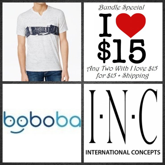 INC International Concepts Other - Brushstroke Stripe-Print T-Shirt with Pocket